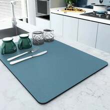 1 X Kitchen Countertop Absorbent Mat, Bar Drain Mat, Coffee Machine Mat, Free Washable Heat Insulation Mat - Multicolor - View 20