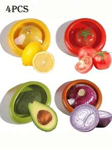 Refrigerator Storage Containers Set - Airtight Produce Saver Containers With Lids, Food Preservation Boxes For Fruits And Vegetables, Reusable And Durable Kitchen Accessories To Keep Produce Fresh - Multicolor - View 12
