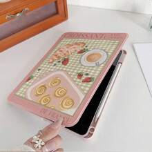 1 chiếc ốp bảo vệ máy tính bảng gập xoay 360° họa tiết bánh sừng bò Pháp và cà phê, tương thích với iPad 11/A16/10th/Air4/5/6/Pro 12.9/2024/2025/2020/2021/2022/2023/10.2/10.9/Mini7, Galaxy Tab A8/A9 Plus/S6 Lite/S7/S9FE PLUS, lý tưởng cho công việc, du lịch và sử dụng tại nhà. - Nhiều màu - Xem 4