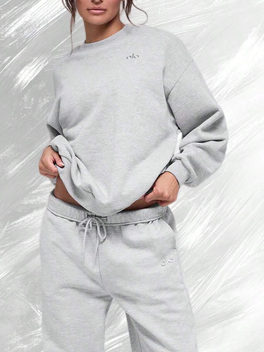 Jersey de cuello redondo Accolade - Gris jaspeado atlético - Ver 1