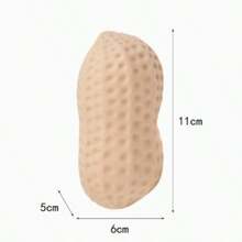Creative Realistic Peanut Squishy Toy, Anti-Anxiety Stress Relief Fidget Toy For Adults & Kids, Fun Food Sensory Toy, Decompression Gadget - 黃色 - 查看 5