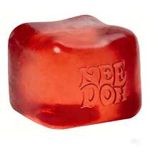 Schylling Nee.Doh Nice Cube – Jelly Squish Toy, Super Sensory Squeeze Toy - [Jelly Edition] More Fun & Playability, 2.25 Inch Cube - 藍色+紅色 - 查看 3