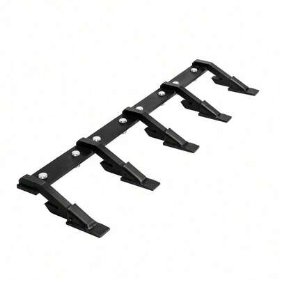 Barra de dientes de cubo de 46 pulgadas para cubo de tractor con 5 dientes, borde de dientes de acero de alta resistencia, capacidad de carga de 4560 libras, ideal para jardinería, excavación, accesorios de tractor de jardín y granja