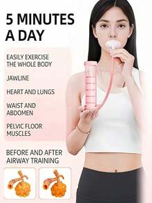 1pc Adjustable Resistance Lung Trainer, Bite Training Dental Guard, Easy To Clean And Use, Enhance Strength And Endurance, Gym Accessory, Workout, Gym, Home Exercise, Fitness Equipment, Home Training - A - View 4