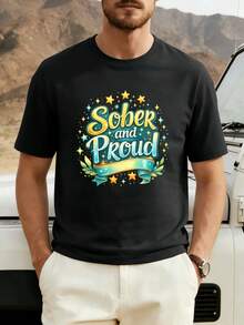 Men Plus Size T-Shirts - Black - View 2