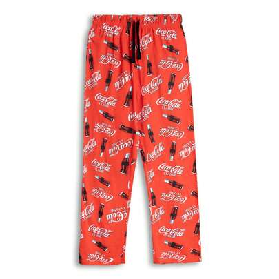  Vanilla Underground X Coca Cola Mens Red Lounge Pants | Coca Cola Straight Leg | Officially Licensed Merch