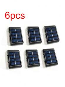 6颗LED灯泡太阳能壁灯/太阳能户外照明/户外防眩光照明，太阳能供电，双头壁灯，太阳能充电，半嵌入式安装，柔光，适用于庭院照明、门廊装饰、车库、阳台、花园、婚礼、露营装饰 - 彩色 - 查看 16