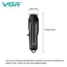 Lionel Messi VGR Electric Hair Clipper, Professional Cordless Hair Trimmer, Men's Digital Display 2-In-1 Set V-282 V-982 - Multicolor - View 7