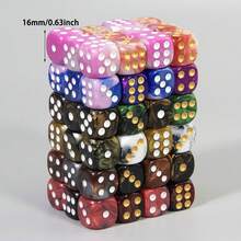 6-Sided Spot Dice -18pcs 16mm Dice, Balanced Roll, Fade-Resistant Pips For Family Game Nights - Multicolor - View 5