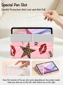 Ayotu 这款唇印豹纹星形图案翻盖支架保护套兼容 iPad A16、iPad Air 8 (M4) 2026 (11 英寸)、iPad Air 8 (M4) 2026 (13 英寸)、iPad Pro 13 12.9 英寸、iPad Air 11 英寸、iPad Mini、iPad Air 11 英寸、Kindle（第 11 代，2024 年发布）、Kindle Paperwhite 第 12 代（2024 年发布）。 - 彩色 - 查看 6
