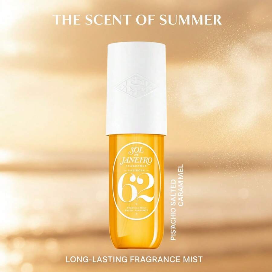 Sol De Janeiro Cheirosa 62 Hair & Body Perfume Mist 240ml / 8.1 Fl Oz Full Size, Iconic Pistachio & Salted Caramel Fragrance, Warm Gourmand Body Spray With Vanilla & Sandalwood, Vegan & Cruelty-Free - Cheirosa 62 Hair & Body Perfume Mist 240ml - 查看 1