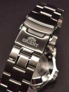 ORIENT 雙獅腕錶 日本進口 機械錶 夜光潛水錶 生日禮物 FAA02006M9 - 橘色 - 查看 7