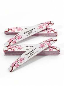 10块新月形可重复使用80/80目指甲抛光块 - 彩色 - 查看 1