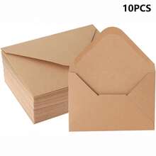10/50/100个礼品卡信封，4 x 2.75英寸迷你信封，120克小号商务礼品卡套，散装，紧凑型贺卡信封袋，适用于邀请函 - A - 查看 17