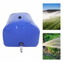 240L Foldable Water Bladder Container Portable PVC Water Tank For Garden Camping RV Emergency Rainwater Storage - Blue - View 3