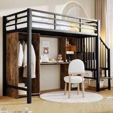 Kids Bed Frames, Headboards & Footboards - 黑色+金屬+90cm*200cm - 查看 5