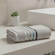 Lumina Karsten Bath Towel, Combed Cotton, 100% Cotton, Soft Touch, Thick, Excellent Absorption - 鉑金 80209 - 查看 1