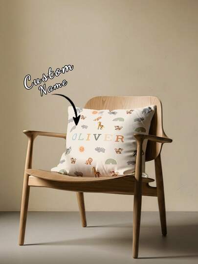 1 pieza Funda de almohada personalizada impresa con texto personalizable por ambos lados, adecuada para el Día de la Madre, el Día del Padre, Acción de Gracias, el Día del Maestro, etc. Funda de almohada con patrón hecho a mano, un gran regalo para familiares y amigos