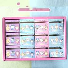 chiikawa 1盒卡通便签纸，优质办公可拆卸便签本，新年/情人节/复活节礼物【随机款式】 - 彩色 - 查看 7