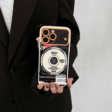 复古黑胶唱片图案奶油色手机壳 | 大摄像头窗口保护 | 柔软硅胶防摔保护套 | 兼容 16/7/8/11/12/13/14/15/X/XR/Xs/Plus/Pro/Pro Max/SE2 - 古董白 - 查看 10