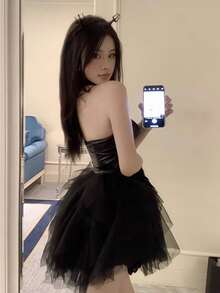 1 bộ trang phục quỷ dơi gợi cảm Dark Desire, phụ kiện cosplay, thích hợp cho các bữa tiệc và buổi biểu diễn, phù hợp với mọi lễ hội (chỉ bao gồm trang phục). - Nhiều màu - Xem 5