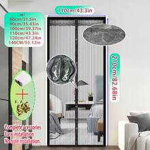 磁性透气防蚊网门帘，夏季热门，防污透气，半透明设计有助于保护隐私。 - 蕾絲條紋 - 查看 30