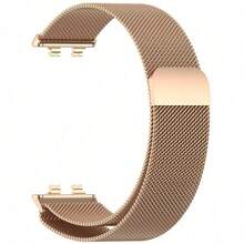 Compatible With Huawei Band 11/11 Pro Adjustable Magnetic Milanese Band High Quality Stainless Steel Mesh Stylish Replacement Strap Secure Comfortable Fit Durable Lightweight Breathable Perfect For Daily Wear Workout - Multicolor - View 7