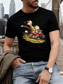 Men T-Shirts - Black - View 1