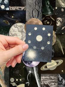 50张复古星空贴纸，神秘星形图案，适合装饰笔记本、笔记本电脑、手机壳、行李箱、滑板、头盔，也非常适合学校用品和返校季使用。 - 彩色 - 查看 10