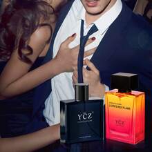 Ycz Eau De Parfum Ocean Fire Perfume Set, 1.7oz(50ml) Bottled 2pcs Men'S Luxury Perfume - Oriental Fresh And Long Lasting Floral Scent For Dating, Made For Men Valentine's Day Gift, Christmas Gifts - 海洋之謎 - 查看 5