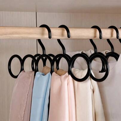 5/1 chiếc Giá treo khăn 5 lỗ, giá đựng khăn, cà vạt, thắt lưng, tất, khe có lỗ để tiết kiệm không gian, giá treo thắt lưng đa năng.