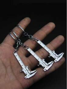 1pc Portable Mini Caliper Tool, Keychain Alloy Vernier Caliper, Keychain Caliper Measurement Tool, Jewelry Ruler 0.0-1.57 Inch, Mini Vernier Caliper, Small Keychain Hanging Measurement Portable Tool, Keychain, Zinc Alloy - A - View 5