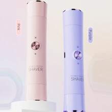 二合一电动剃毛器，女士适用 - 双头比基尼修剪器，干湿两用，无线充电，无痛脱毛，适用于比基尼线、眉毛、腋下和面部 - 温和亲肤，无痛，便携，USB充电，锂电池，符合人体工学设计，脱毛器 | 现代脱毛 | 可充电剃毛器，脱毛器 - 彩色 - 查看 6