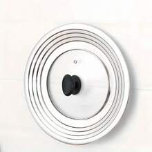 Thick Stainless Steel Universal Wok Lid, Transparent Glass Lid With Multi-Edge Round Shape For Home Kitchen And Restaurant Use - Pot Lid - View 10