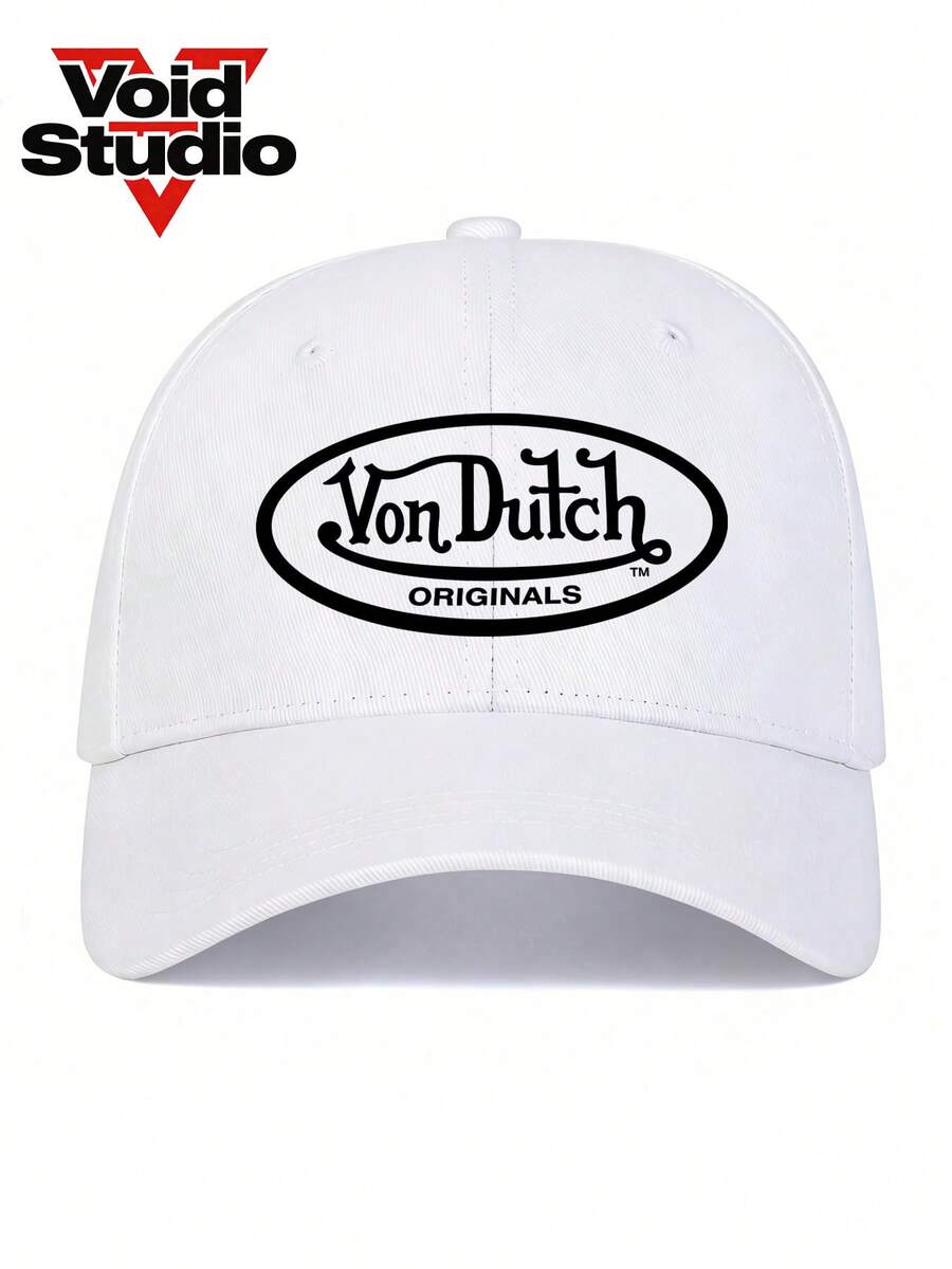 1 Cap,Dutch Unisex Letter Print Y2k Street Baseball Cap Hip-Hop Cap, Dad Hat, Trucker Cap For Beach Outdoors, All Seasons Hiking Travel ,For Boy&Girl - 白色 - 查看 1