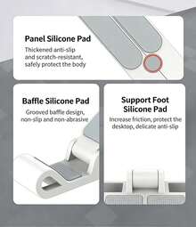 Lenovo X1 Laptop Cooling Stand, Foldable And Height-Adjustable Desktop Stand, 5-Level Adjustable Portable Cooling Stand - View 5