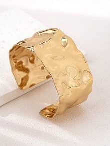 Vòng tay hở bóng bẩy, thời trang mùa xuân dành cho nữ. - Vàng - Xem 5