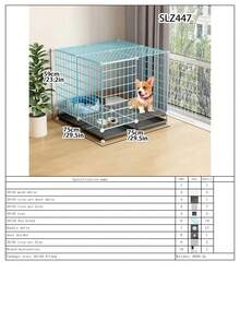Lồng chó kèm khay vệ sinh, chuồng chó cỡ lớn, lồng thú cưng kiểu dáng đẹp, ưu đãi đặc biệt. - Nhiều màu - Xem 13
