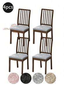 1 pieza/4 piezas/6 piezas Funda de taburete de terciopelo dorado, funda protectora lavable para asiento, adecuada para restaurante, hotel, hogar, funda antipolvo para taburete - Multicolor - Ver 18