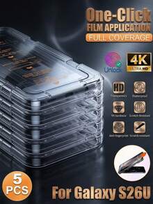 5pcs [ Series Dust-Free High-Definition Protective Film] High-Hardness Tempered Glass Screen Protector, With Excellent Scratch Resistance And Durability. The Smooth Surface Ensures Sensitive And Precise Touch Control, Providing A Smooth And Efficient Experience For Using The Phone Both Indoors And In Noisy Outdoor Environments. - Clear - View 11
