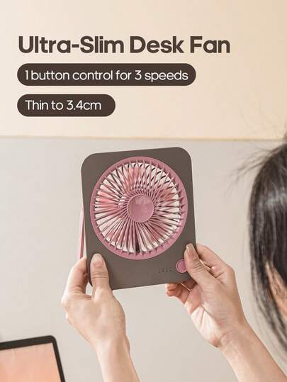 مروحة طاولة قابلة للشحن 1200 مللي أمبير، مروحة سفر وتخييم خارجية، مبرد هواء صغير خفيف الوزن للصيف، مروحة صغيرة محمولة للمكتب وغرفة النوم