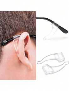 10 chiếc móc tai kính chống trượt, kẹp gọng kính mềm dẻo, phụ kiện thời trang cho kính mắt và kính đọc sách, chống rơi. - Xem 7