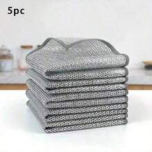 30 chiếc/Khăn lau chùi đa năng Magic Beauty, khăn lau chén bát dày hai mặt có lưới kim loại, dụng cụ vệ sinh nhà bếp, chậu rửa bát. - Nhiều màu - Xem 13