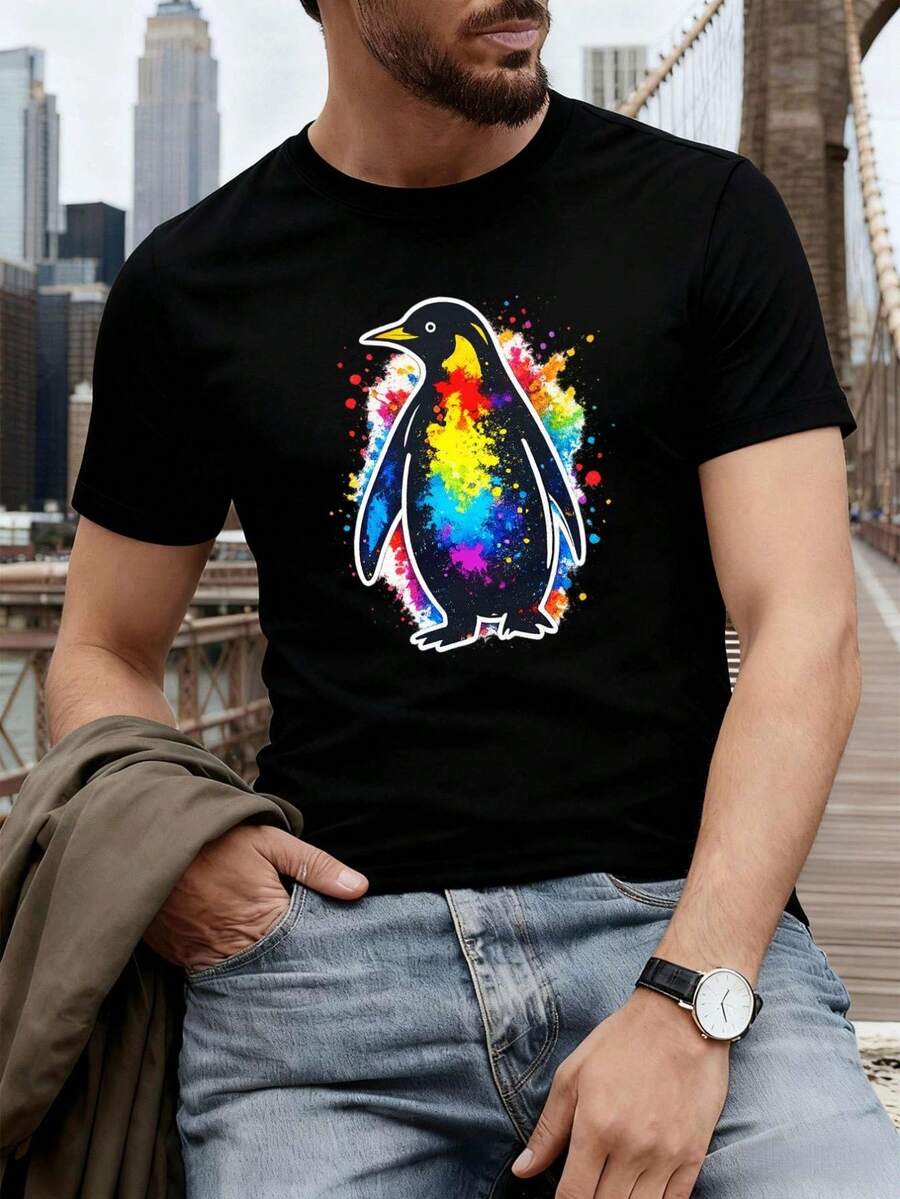 Men T-Shirts - Black - View 1