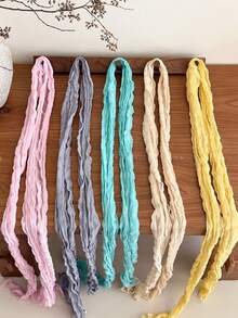 1pc Women's Long Chiffon Scarf/Headscarf, Multifunctional Neck Scarf Accessory, Fashion Clothing Accessory, Casual Outdoor Daily Wear,Beach,Holiday,Accessories,Travel Essential - Multicolor - View 6