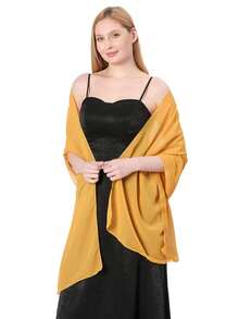 Chiffon Shawl Wrap, Suitable For Brides, Weddings, Formal Dresses And Special Occasions - Royal Blue - View 5