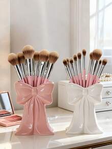 1 pieza/2 piezas Jarrón con diseño elegante de lazo, adecuado para flores frescas o secas, también se puede usar para guardar pinceles de maquillaje, decoración perfecta para el escritorio - Mariposa alta - Ver 2