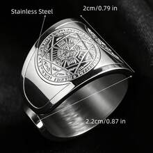 7 Archangels Protection Ring, Stainless Steel Christian Religious Protective Jewelry, Fits Solomon Seal Wand - 18K Gold Plated Ring With Archangels Michael, Gabriel, Uriel, Jibril, Suitable For Men And Women, Great Gift For Father's Day, Mother's Day, Daily Wear And Spiritual Armor - Ring - View 4
