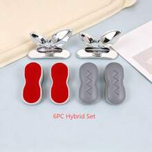 4 piezas de topes para asiento de inodoro, topes de goma universales para la tapa del inodoro con 2 grosores de almohadillas de TPE (2 alturas), con adhesivo fuerte, utilizados para el hogar, hotel, hospital - Varios estilos - Ver 4