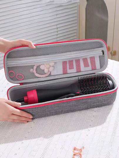 2pcs Hair Styling Tool Travel Storage Bag, Curling Iron Bag, Portable Straightener Storage Box, Hair Accessory Organizer Pouch, Hot Selling Hair Tools, Straightener Travel Bag, Travel Essentials, Summer Travel & Holiday, Home Bathroom Decor, Holiday Cosmetic Bag, Makeup Organizer Bag